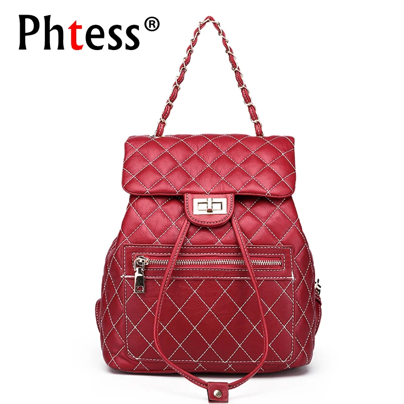 2019 Women Diamond Lattice Backpacks Designer Brand Vintage Female Backpack For Girls Travel Ladies Bagpack Sac a Dos School Bag
2019 Women Diamond Lattice Backpacks Designer Brand Vintage Female Backpack For Girls Travel Ladies Bagpack Sac a Dos School Bag
