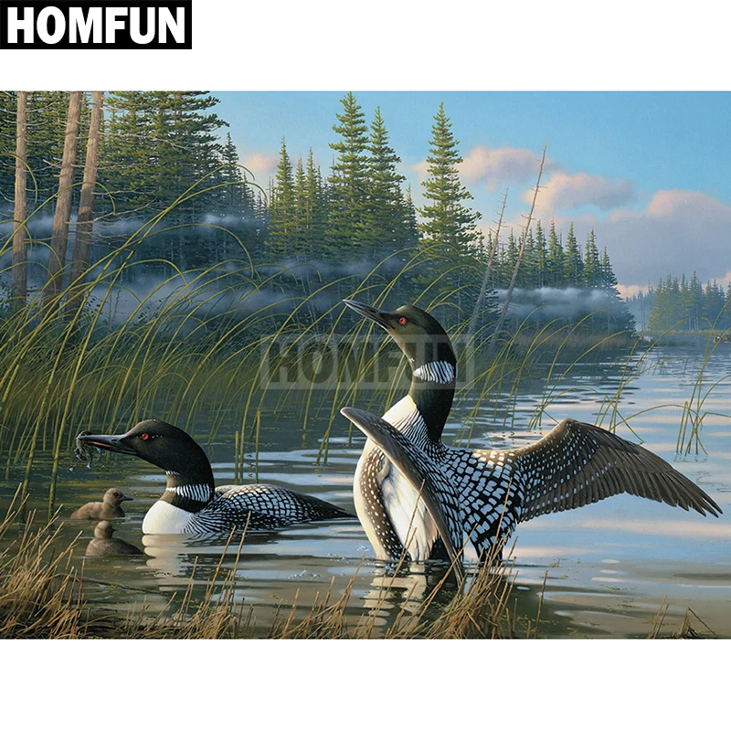 Алмазная живопись HOMFUN A02310, полноразмерная/круглая вышивка «Дикая утка», 5D для творчества, вышивка крестиком, домашний декор
Алмазная живопись HOMFUN A02310, полноразмерная/круглая вышивка «Дикая утка», 5D для творчества, вышивка крестиком, домашний декор