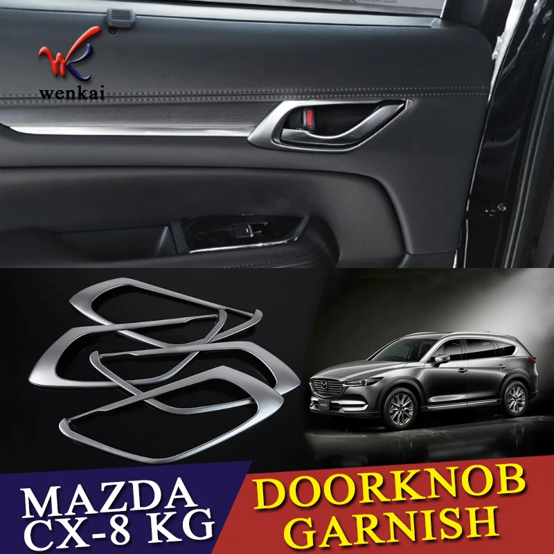 WENKAI For MAZDA CX-8 CX8 KG 2018 Car Door Handle Bowl Covers ABS Chrome Trim Chromium Styling Interior Decoration Accessories
WENKAI For MAZDA CX-8 CX8 KG 2018 Car Door Handle Bowl Covers ABS Chrome Trim Chromium Styling Interior Decoration Accessories