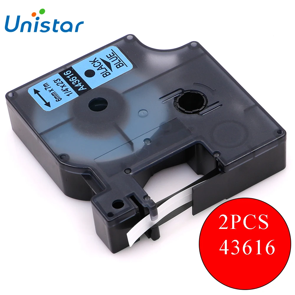 UNISTAR, 2 шт., 43616 дюйма, 6 мм, фотоэлемент для Dymo LabelManager, совместим с DYMO для D1, стандартная лента для этикеток 1/4 дюйма x 23 дюйма 6 мм x 7 м
UNISTAR, 2 шт., 43616 дюйма, 6 мм, фотоэлемент для Dymo LabelManager, совместим с DYMO для D1, стандартная лента для этикеток 1/4 дюйма x 23 дюйма 6 мм x 7 м