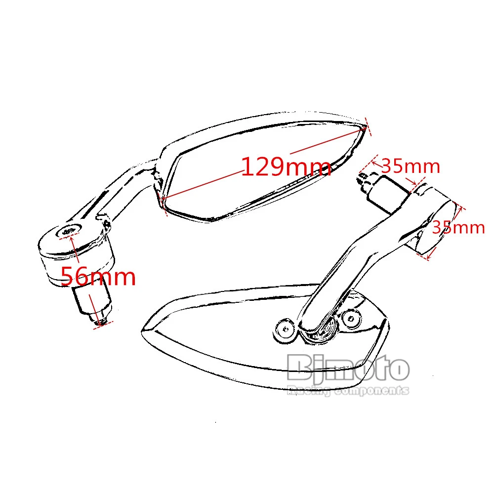 BJMOTO Universal Motorcycle Aluminum Motorbike Rear View Side Mirror Handle Bar End For Honda Suzuki Kawasaki Yamaha
BJMOTO Universal Motorcycle Aluminum Motorbike Rear View Side Mirror Handle Bar End For Honda Suzuki Kawasaki Yamaha