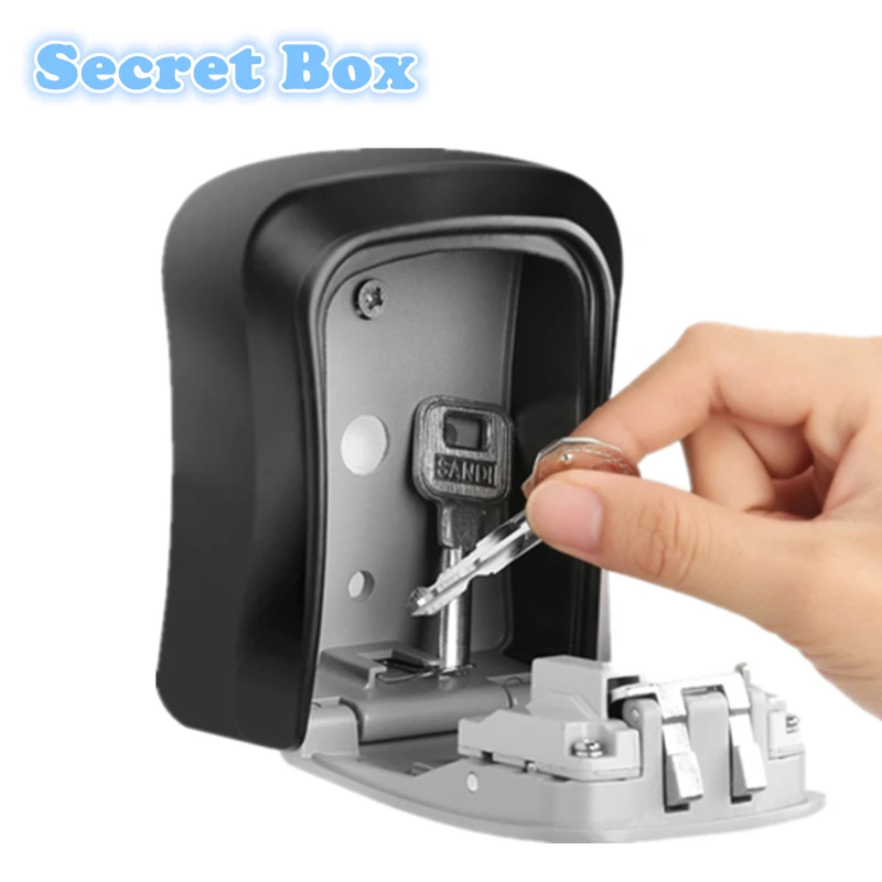 Zinc Alloy Wall Mount Key Storage Secret Safe Box Organizer with 4 Digit Password Home Security Door Lock Tool cofre caja fuerte
Zinc Alloy Wall Mount Key Storage Secret Safe Box Organizer with 4 Digit Password Home Security Door Lock Tool cofre caja fuerte