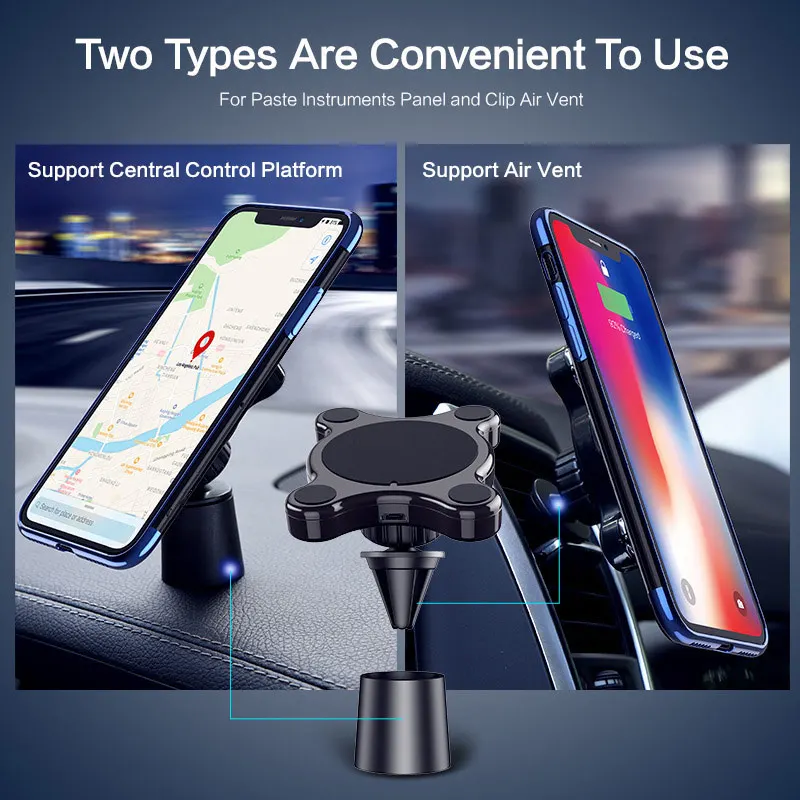 Car Phone Mount Qi Wireless Charger Wireless Charging Car Phone Holder for Samsung Galaxy S9 S10 S8 Note 9 for iPhone XS MAX X
Car Phone Mount Qi Wireless Charger Wireless Charging Car Phone Holder for Samsung Galaxy S9 S10 S8 Note 9 for iPhone XS MAX X