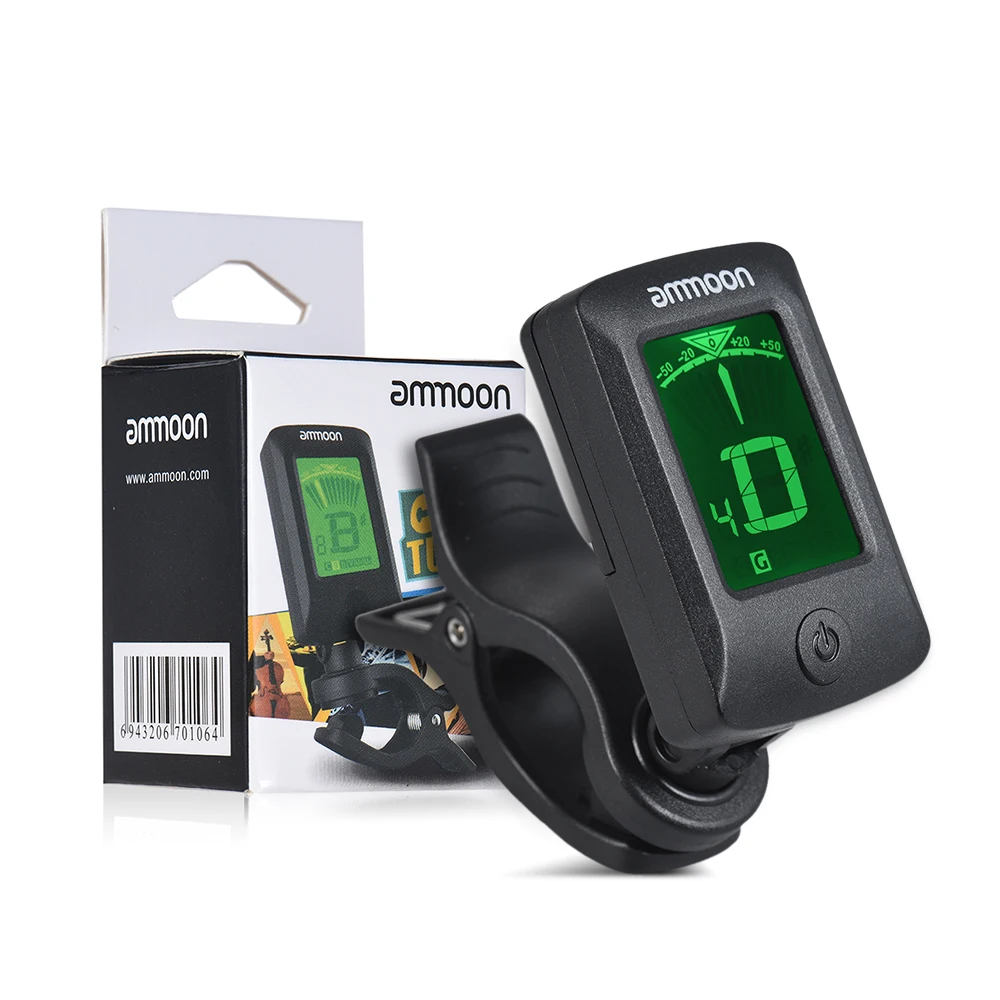 ammoon AT-07 Digital Electronic Clip-On Tuner LCD Screen for Guitar Chromatic Bass Ukulele C/ D Violin
ammoon AT-07 Digital Electronic Clip-On Tuner LCD Screen for Guitar Chromatic Bass Ukulele C/ D Violin