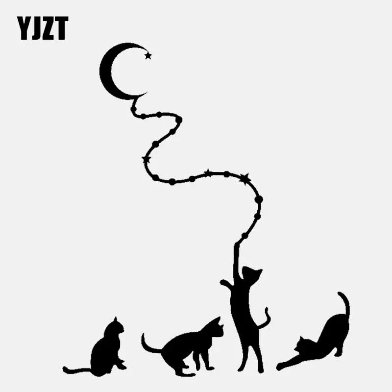 YJZT 15,3 см * 17,8 см, милая кошка, Луна и звезда, фотография, черный/серебряный цвет
YJZT 15,3 см * 17,8 см, милая кошка, Луна и звезда, фотография, черный/серебряный цвет