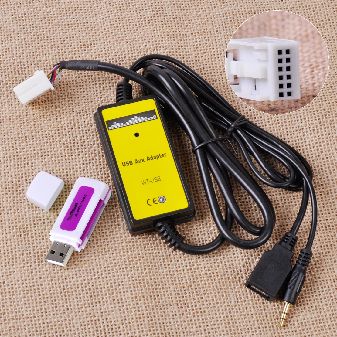 DWCX Car Music CD Interface Adapter Audio 3.5mm AUX USB Input Cable for VW Audi 12Pin radios changer port
DWCX Car Music CD Interface Adapter Audio 3.5mm AUX USB Input Cable for VW Audi 12Pin radios changer port