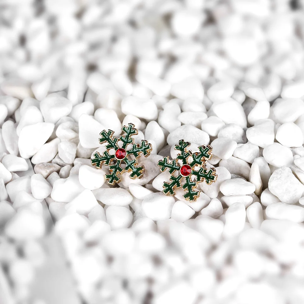 Rhinestone Enamel Snowflake Earrings For Women Girls Cute Green Stud Earrings Small Fashion Jewelry Polygon Christmas Gifts
Rhinestone Enamel Snowflake Earrings For Women Girls Cute Green Stud Earrings Small Fashion Jewelry Polygon Christmas Gifts