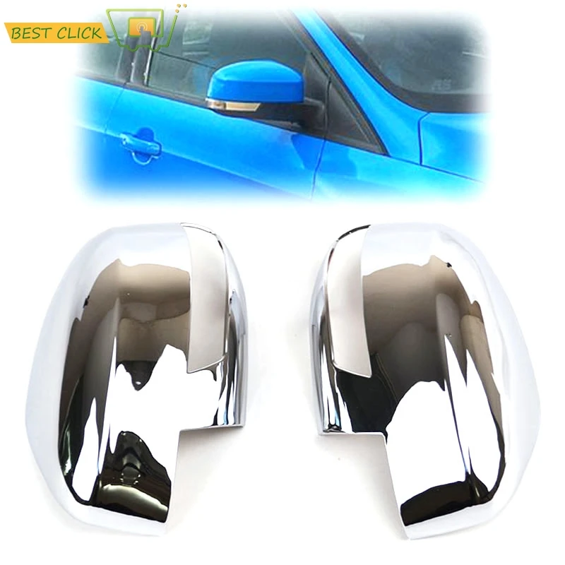 Для Ford Focus Mk3 2012 2013 2014 2015 2016 2017 2018 хром заднего вида для боковой двери зеркальное
