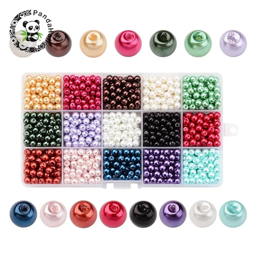 4/6/8/10mm Round Pearlized Glass Beads Mixed Color Pearl Beads for Jewelry Making DIY Earrings Bracelets 15 Colors/box Pandahall
4/6/8/10mm Round Pearlized Glass Beads Mixed Color Pearl Beads for Jewelry Making DIY Earrings Bracelets 15 Colors/box Pandahall
