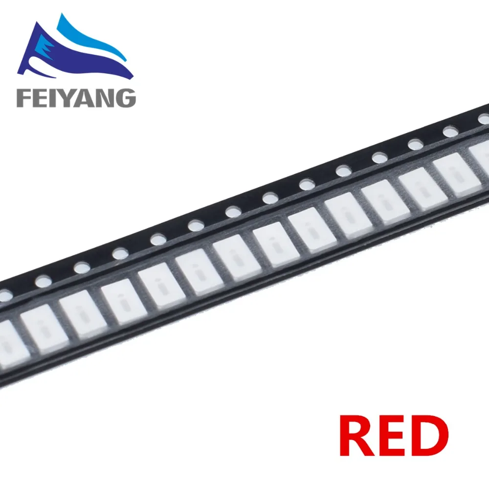 100 шт. 5630/5730 SMD/SMT красный SMD 5730 светодиодный поверхностный монтаж Красный 2 0 ~ 6 в нм