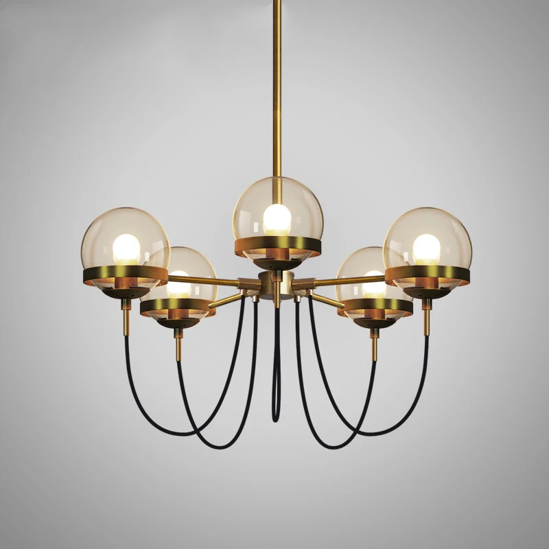 Modern Glass Ball Bronze Chandelier Simple E27 lamp living room bedroom dining room Lighting Lustre Lamparas Light PA0223
Modern Glass Ball Bronze Chandelier Simple E27 lamp living room bedroom dining room Lighting Lustre Lamparas Light PA0223