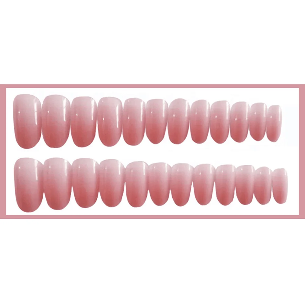 24Pcs Candy Pink French False Nails Artificial Fake Nail Press on Full Cover Nails Tips Nude Jelly Short Round Head with Glue
24Pcs Candy Pink French False Nails Artificial Fake Nail Press on Full Cover Nails Tips Nude Jelly Short Round Head with Glue