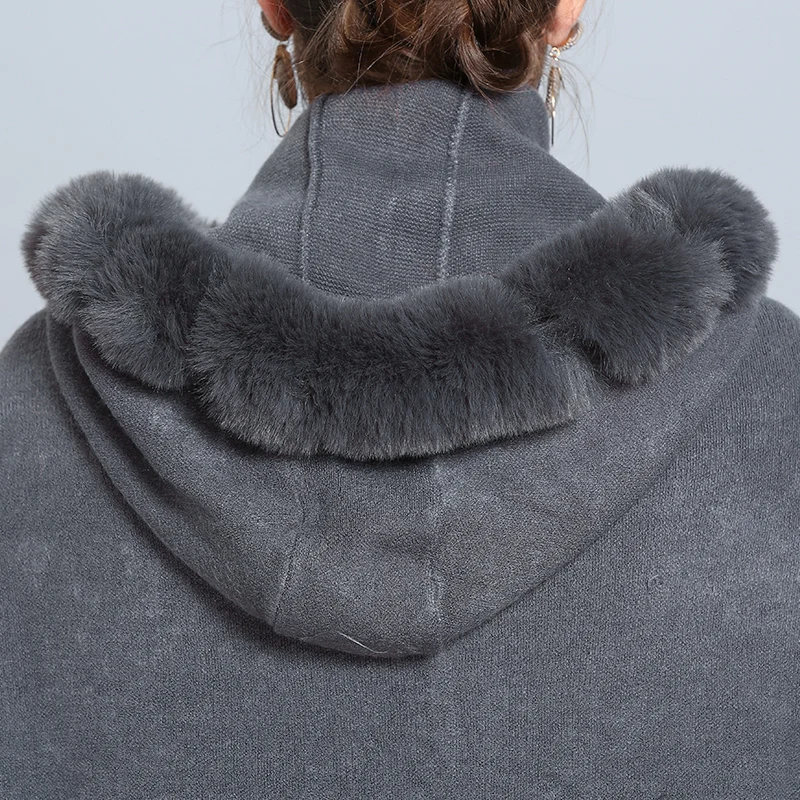Winter Fur Coat 2018 Women Fashion Knitted Faux Fur Ponchos Hooded Thick Warm Fur Capes
Winter Fur Coat 2018 Women Fashion Knitted Faux Fur Ponchos Hooded Thick Warm Fur Capes
