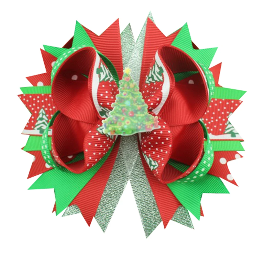 Fashion Christmas tree Gift Ribbon Bows Clip Snow Hair Clips Hair Pin Accessories Swallowtail Bowknot Christmas Hairpin
Fashion Christmas tree Gift Ribbon Bows Clip Snow Hair Clips Hair Pin Accessories Swallowtail Bowknot Christmas Hairpin