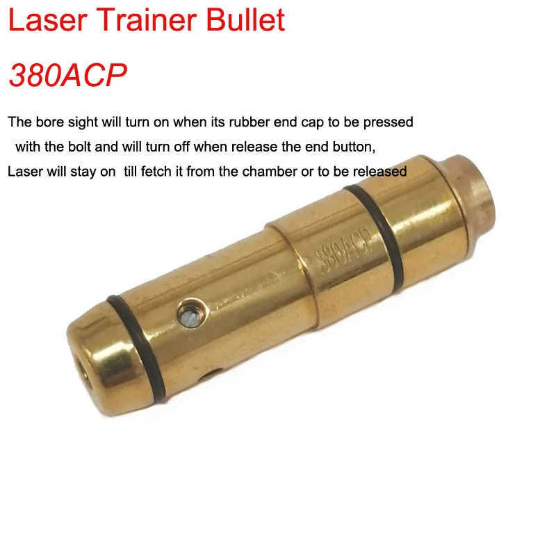 380ACP laser ammo laser bullet laser trainer pistol laser cartridge for dry fire training
380ACP laser ammo laser bullet laser trainer pistol laser cartridge for dry fire training