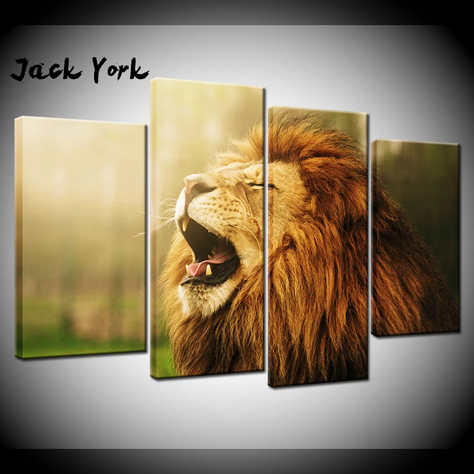 Canvas Painting Lion Roaring HD 4 Pieces Wall Art Painting Modular Wallpapers Poster Print living room Home Decor free shipping
Canvas Painting Lion Roaring HD 4 Pieces Wall Art Painting Modular Wallpapers Poster Print living room Home Decor free shipping