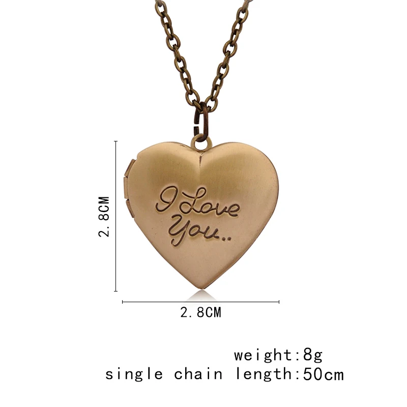 QIHE JEWELRY Golden Bronze Engraved I love you Heart Locket Necklace Sweet Birthday Daughter Wedding Girlfriend Gifts
QIHE JEWELRY Golden Bronze Engraved I love you Heart Locket Necklace Sweet Birthday Daughter Wedding Girlfriend Gifts