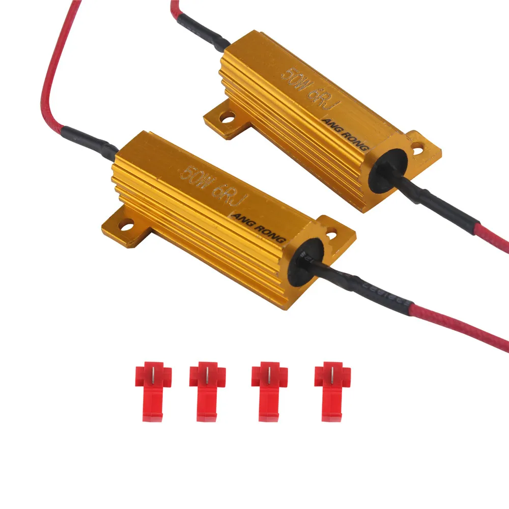 ANGRONG 2x Signal Turn Indicator Fog Light Car Canbus Error Free 50W 6 OHM Load Resistor Decoder Cancel Car-styling
ANGRONG 2x Signal Turn Indicator Fog Light Car Canbus Error Free 50W 6 OHM Load Resistor Decoder Cancel Car-styling