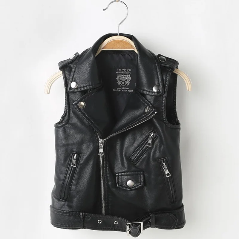 Fashion Baby Boy Vest Children Girl PU Leather Waistcoats Jacket Kids Outerwear Sleeveless Coat Boys Motorcycle Vest DQ199
Fashion Baby Boy Vest Children Girl PU Leather Waistcoats Jacket Kids Outerwear Sleeveless Coat Boys Motorcycle Vest DQ199