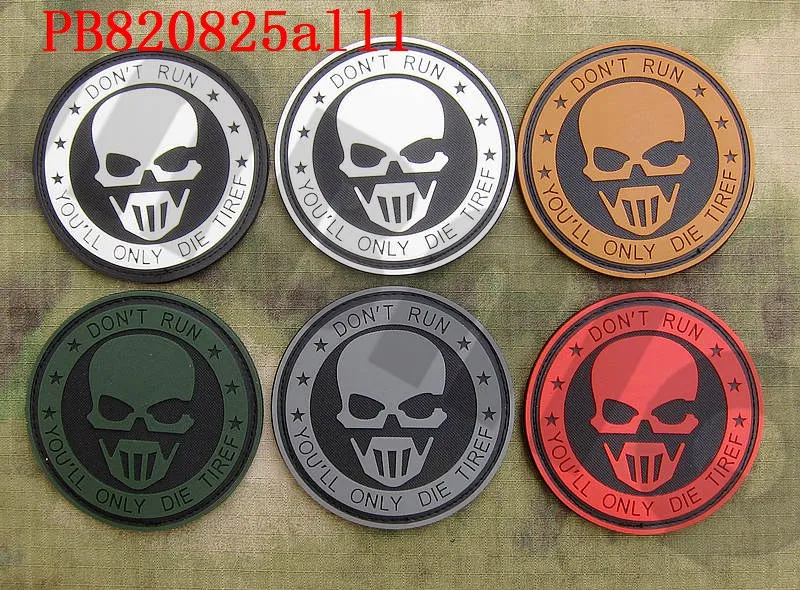 3D PVC patch U.S. NAVY Seal Team Don't Run You'll Only Die Tired Tactics Rubber patch
3D PVC patch U.S. NAVY Seal Team Don't Run You'll Only Die Tired Tactics Rubber patch