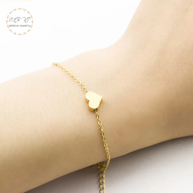Wholesale Lovely Heart Charm Bracelet For Women Dainty Girlfriend Gift Stainless Steel Chain Wedding Bridesmaid Bijoux Femme
Wholesale Lovely Heart Charm Bracelet For Women Dainty Girlfriend Gift Stainless Steel Chain Wedding Bridesmaid Bijoux Femme