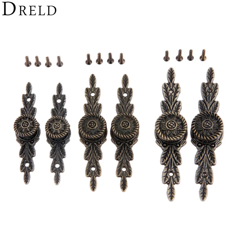 DRELD 2pcs Antique European Flower Furniture Handle Drawer Wardrobe Kitchen Door Pull Knobs Wooden Box Handles With Screws Alloy
DRELD 2pcs Antique European Flower Furniture Handle Drawer Wardrobe Kitchen Door Pull Knobs Wooden Box Handles With Screws Alloy