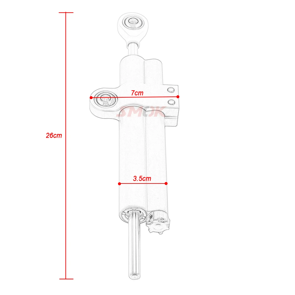 SMOK Universal Motorcycle Steering Damper Stabilizer For Yamaha MT 09 Tracer YZF R6 FZ6 R15 V3 FZ16 R25 XJR 1300 With LOGO
SMOK Universal Motorcycle Steering Damper Stabilizer For Yamaha MT 09 Tracer YZF R6 FZ6 R15 V3 FZ16 R25 XJR 1300 With LOGO