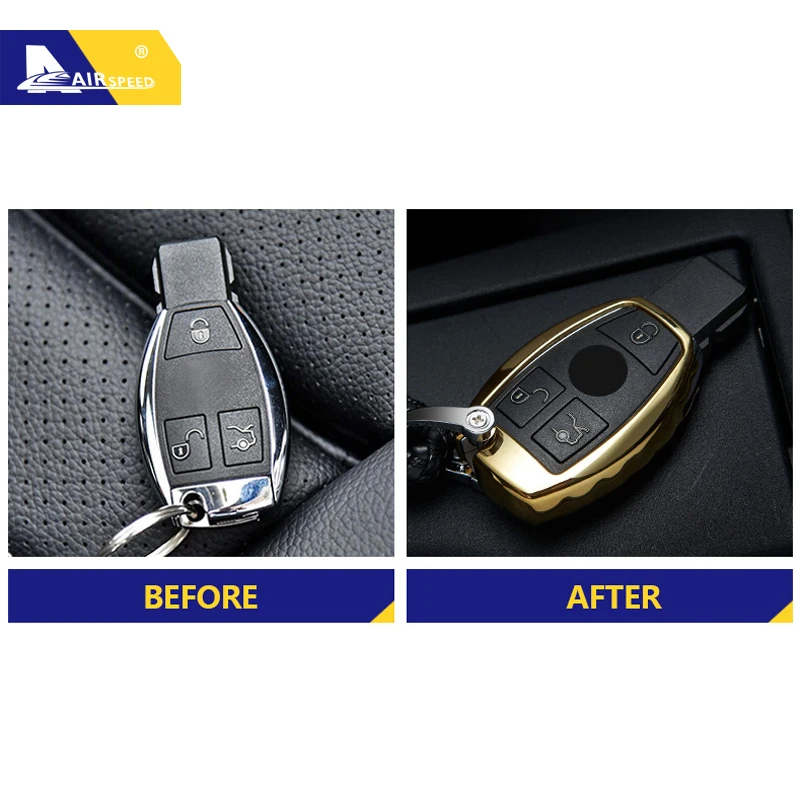 AIRSPEED for Mercedes Benz W204 W205 GLA W211 W203 W210 CLA TPU 3 Button Smart Car Key Case Key Cover Key Shell Accessories
AIRSPEED for Mercedes Benz W204 W205 GLA W211 W203 W210 CLA TPU 3 Button Smart Car Key Case Key Cover Key Shell Accessories