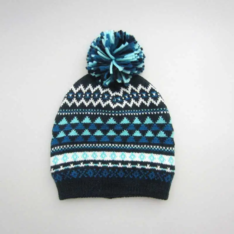Boys and Girls Winter Hat Ink Blue Triangle Caps Jacquard Knitting Wool Stocking Cap Bonnet Hat Child Gift S M L
Boys and Girls Winter Hat Ink Blue Triangle Caps Jacquard Knitting Wool Stocking Cap Bonnet Hat Child Gift S M L