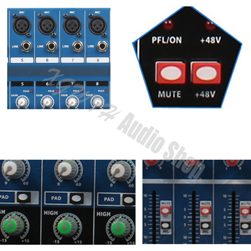 10 Channel Bluetooth 24 Bit DSP Digital Effect Sound Mixer Equipment USB DJ Mixing Console Recording Studio Equipment
10 Channel Bluetooth 24 Bit DSP Digital Effect Sound Mixer Equipment USB DJ Mixing Console Recording Studio Equipment