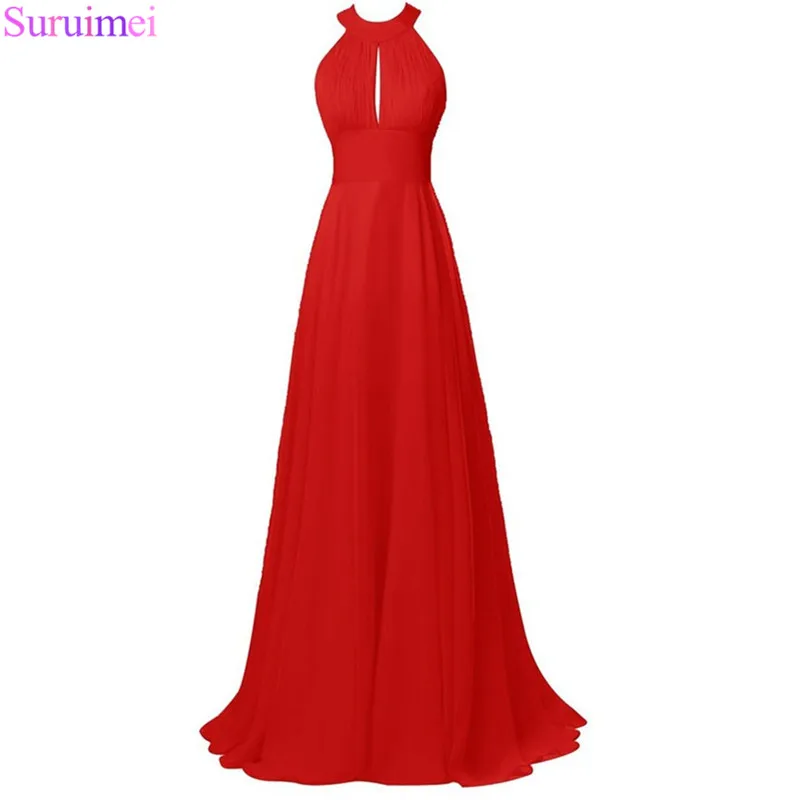 Elegant Red Halter A-line Sweep Train Red Evening Dress Backless Chiffon Long Evening Gown Vestido Longo
Elegant Red Halter A-line Sweep Train Red Evening Dress Backless Chiffon Long Evening Gown Vestido Longo