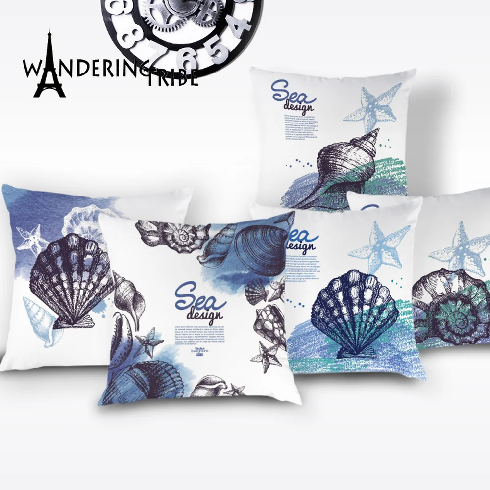 Marine Decoration Cushion Cover Shell Ocean Throw Pillow Case Conch Sea Home Decor Cushions Covers Nautical Decorative Pillows
Marine Decoration Cushion Cover Shell Ocean Throw Pillow Case Conch Sea Home Decor Cushions Covers Nautical Decorative Pillows