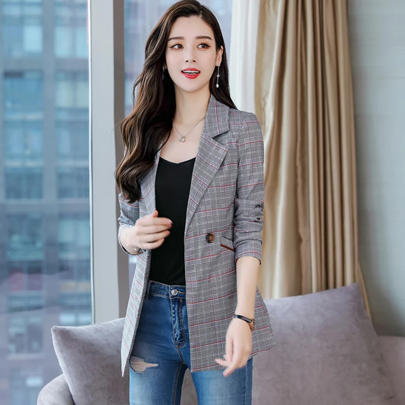 b New 2019 Suit Formal Suits for Women Fashion Designer Suit Female Long Sleeve Jacket Slim Overcoat Feminino
b New 2019 Suit Formal Suits for Women Fashion Designer Suit Female Long Sleeve Jacket Slim Overcoat Feminino