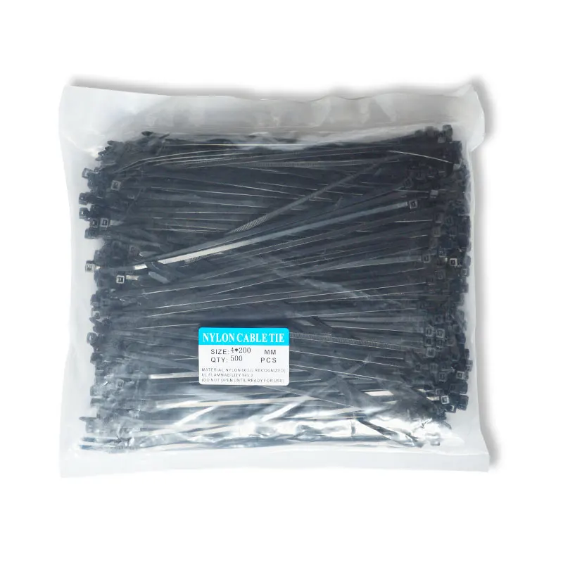 500 PCs 4*200mm White Black Cable Wire wire binding wrap straps Self locking National standard Nylon Cable Ties
500 PCs 4*200mm White Black Cable Wire wire binding wrap straps Self locking National standard Nylon Cable Ties