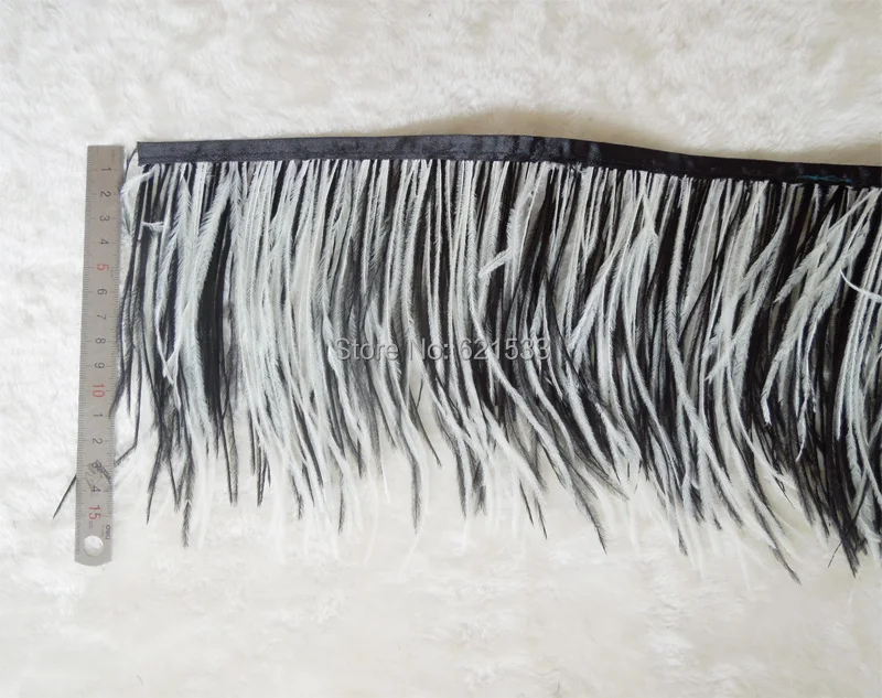 Ostrich Trim, 2 Yards/lot - Black & White Ostrich Fringe Trim Wholesale Feathers,Height 5-6inches
Ostrich Trim, 2 Yards/lot - Black & White Ostrich Fringe Trim Wholesale Feathers,Height 5-6inches