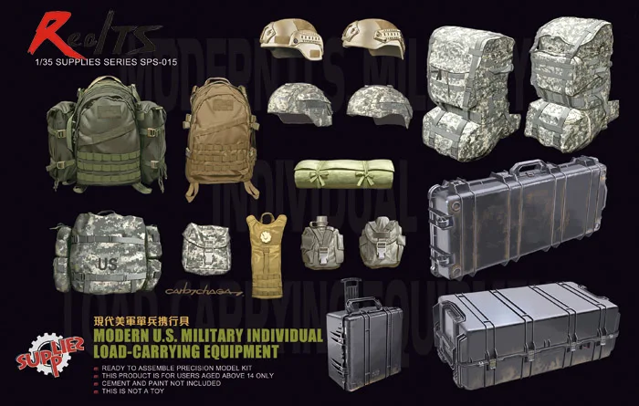 Meng Model 1/35 SPS-015 Modern U.S. Military Individual Load-Carrying Equipment plastic model kit
Meng Model 1/35 SPS-015 Modern U.S. Military Individual Load-Carrying Equipment plastic model kit