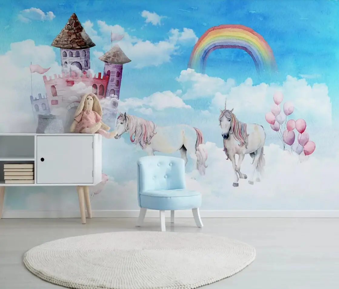 Nordic Modern Unicorn Wallpaper Mural 3D Photo Wall Papers Kids Bedroom Wall Decor Contact Paper Home Improvement Wall Cover
Nordic Modern Unicorn Wallpaper Mural 3D Photo Wall Papers Kids Bedroom Wall Decor Contact Paper Home Improvement Wall Cover
