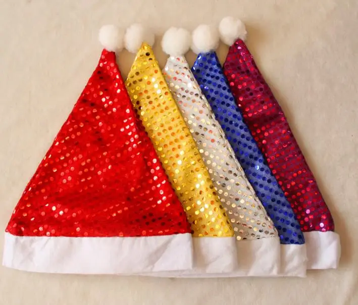 Christmas Sequin Sheen Santa Hat kids children men women Festive costumes cap Dress up props hot Party Accessory Supplies
Christmas Sequin Sheen Santa Hat kids children men women Festive costumes cap Dress up props hot Party Accessory Supplies