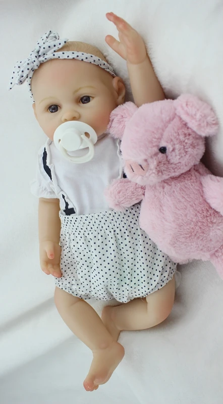 Bebe girl reborn 43 см полностью силиконовые куклы для новорожденных магнитная головка