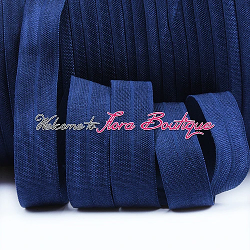 Free shipping soft 5/8" navy #370 fold over elastic for hair tie or baby headband
Free shipping soft 5/8" navy #370 fold over elastic for hair tie or baby headband