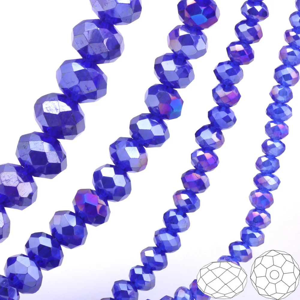 OlingArt 3/4/6/8/10mm Round Glass Beads Rondelle Austria faceted crystal Deep Blue color Loose bead DIY Jewelry Making
OlingArt 3/4/6/8/10mm Round Glass Beads Rondelle Austria faceted crystal Deep Blue color Loose bead DIY Jewelry Making