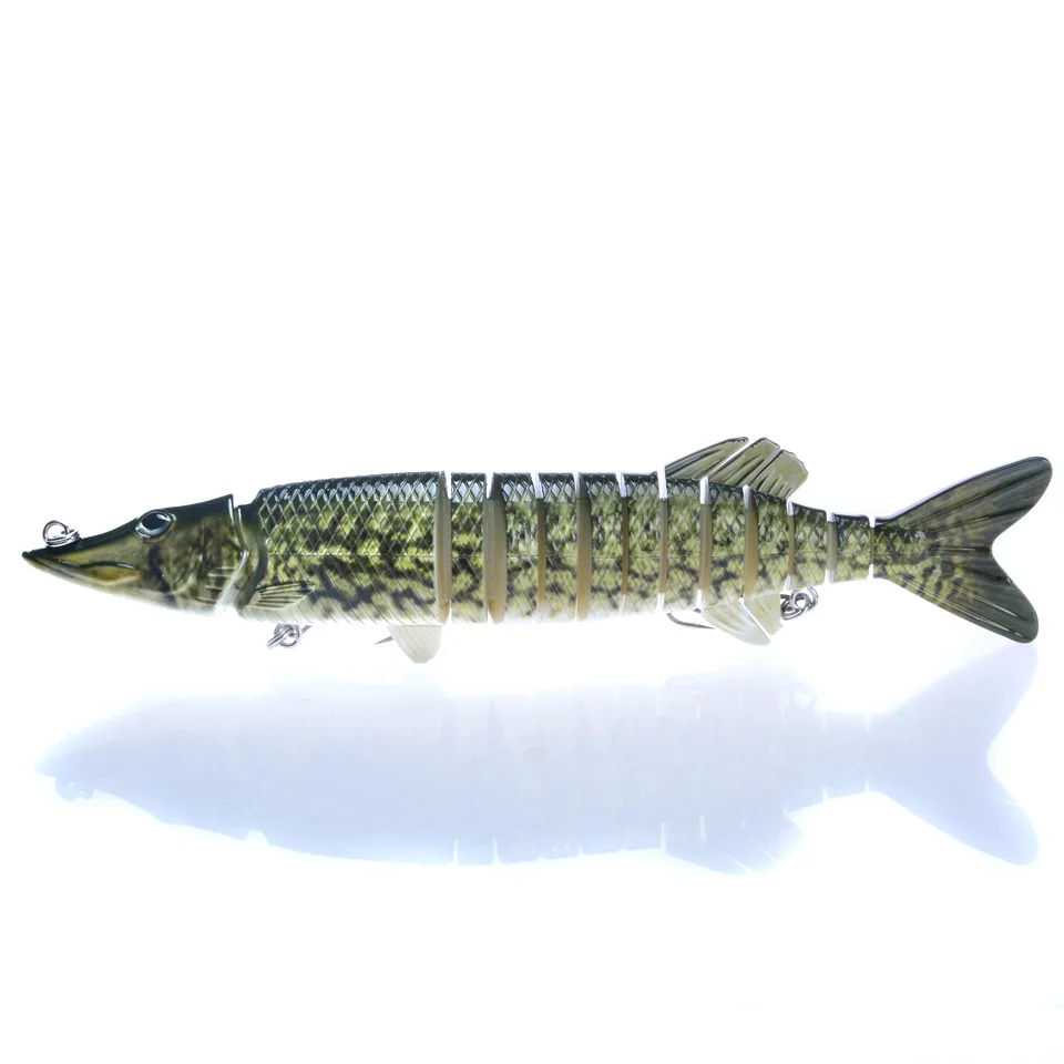 Big Body 30cm 225g 12-segement Isca Artificial Pike Lure Muskie Fishing Lures Swimbait Crankbait Hard Bait Accessory | Спорт и
