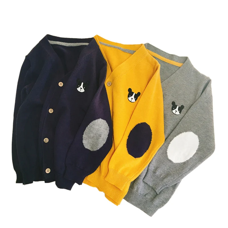 2018 autumn new cute puppy open stitch regual length solid children cardigan baby sweater Children's clothing sweater
2018 autumn new cute puppy open stitch regual length solid children cardigan baby sweater Children's clothing sweater