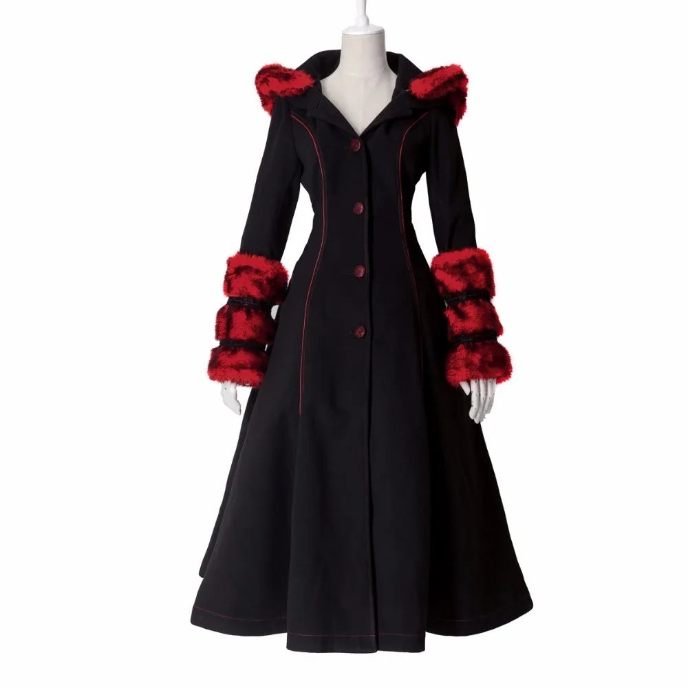 Gothic Lolita Style Two-wear Woolen Imitation Fur Coat Steampunk Autumn Winter Fashion Long Sleeve Hooded Long Jackets
Gothic Lolita Style Two-wear Woolen Imitation Fur Coat Steampunk Autumn Winter Fashion Long Sleeve Hooded Long Jackets