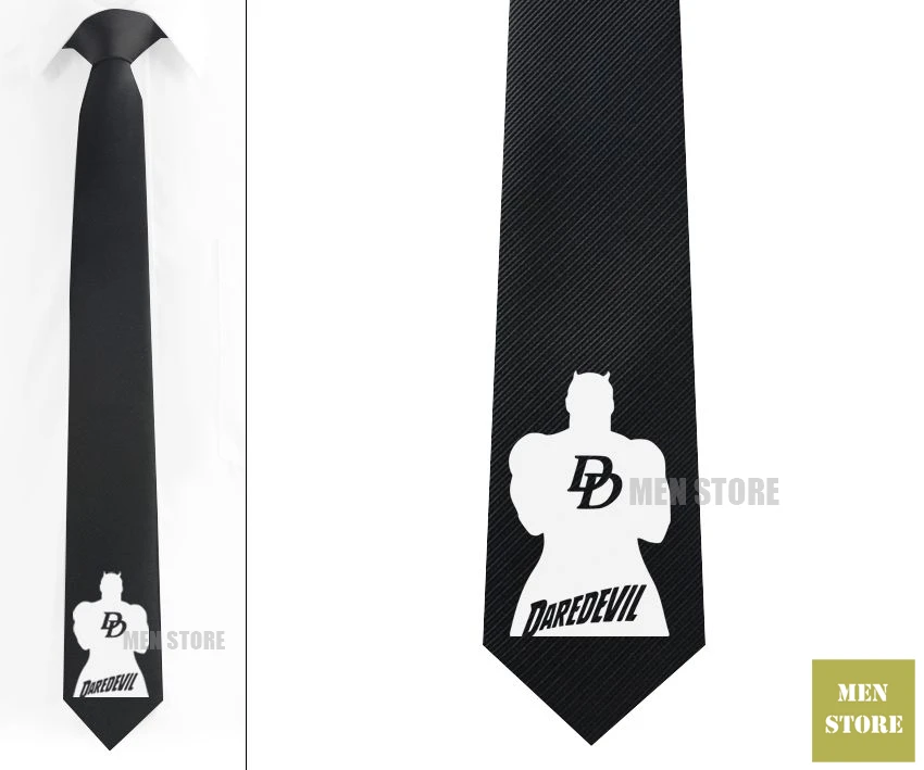 Мужской узкий жаккардовый галстук Daredevil узкое украшение 2 3 дюйма шейный платок 6