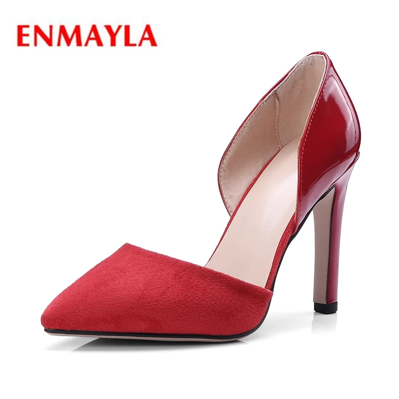 ENMAYLA New arrival women solid pointed toe shallow high heel pumps lady casual thin heel slip-on pumps ZYL428
ENMAYLA New arrival women solid pointed toe shallow high heel pumps lady casual thin heel slip-on pumps ZYL428