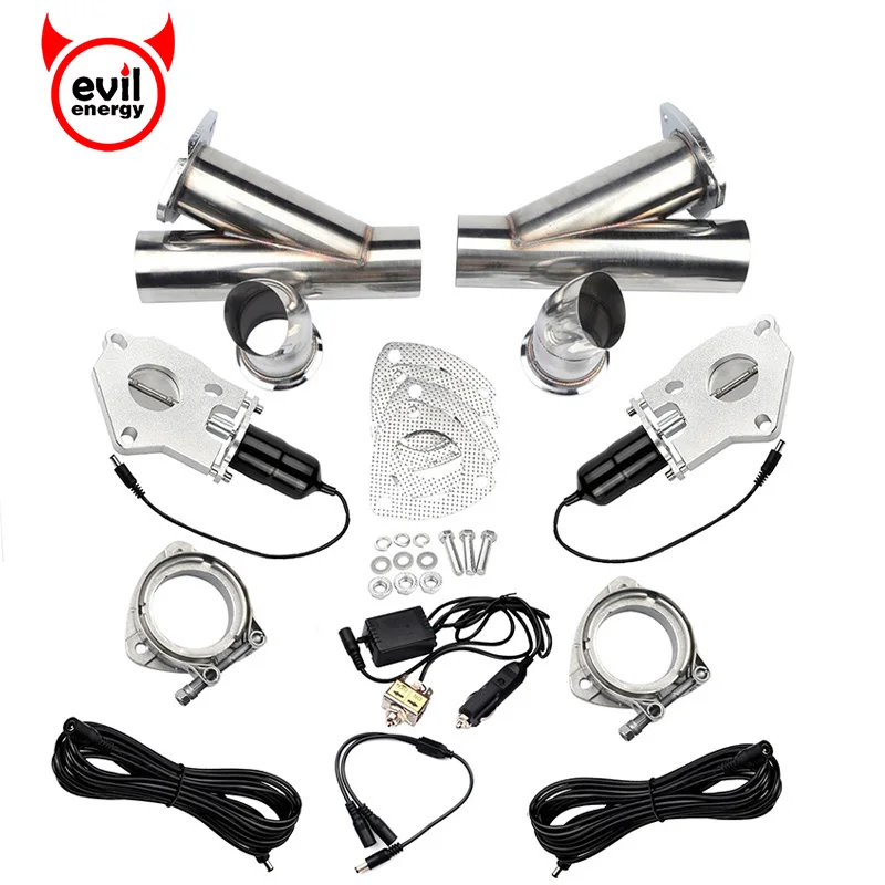 evil energy 2.0 Inch Stainless Exhaust Cutout Catback Downpipe Cut Out Muffler Escape With One Manual Switch Control 2 Kits
evil energy 2.0 Inch Stainless Exhaust Cutout Catback Downpipe Cut Out Muffler Escape With One Manual Switch Control 2 Kits