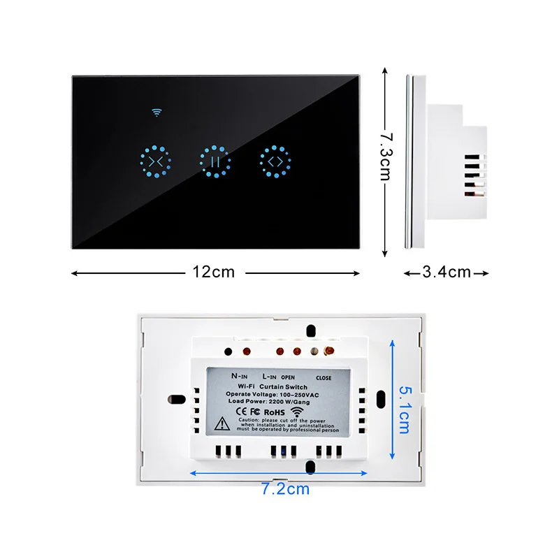 Smart Home WiFi Electric Touch Blinds Curtain Switch Ewelink APP Voice Control by Alexa Echo for Mechanical Limit Blinds Motor
Smart Home WiFi Electric Touch Blinds Curtain Switch Ewelink APP Voice Control by Alexa Echo for Mechanical Limit Blinds Motor