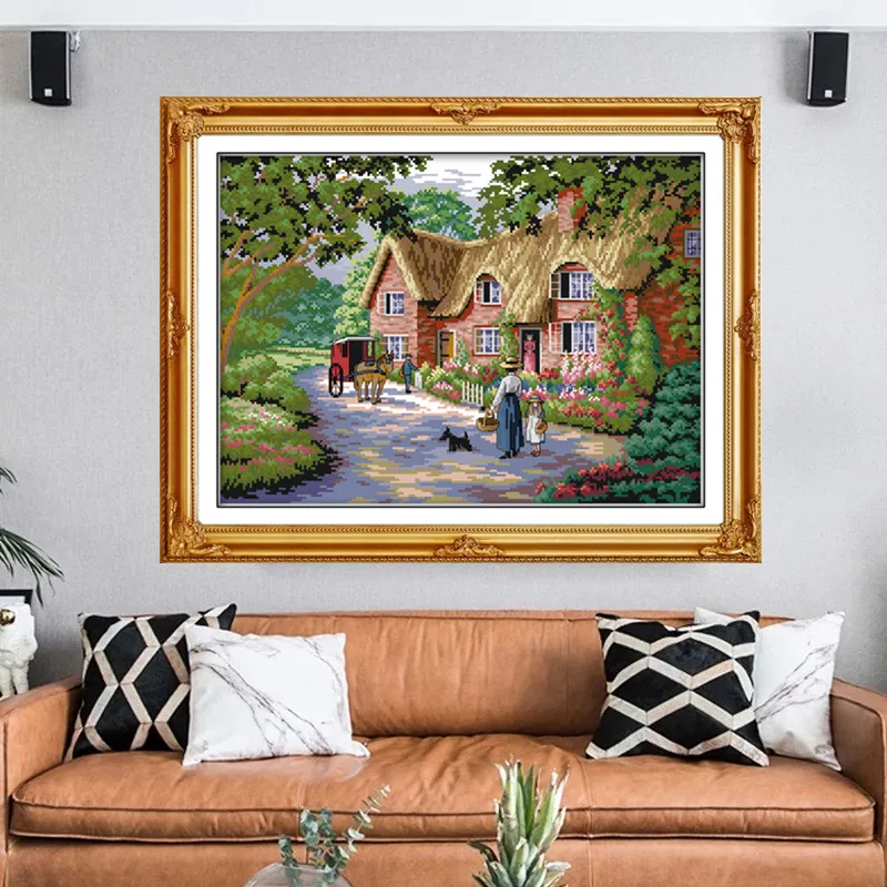 Life in countryside Cross Stitch Kit Homeland painting Counted Embroidery Needlewor house printed pattern dream Cross-stitch set
Life in countryside Cross Stitch Kit Homeland painting Counted Embroidery Needlewor house printed pattern dream Cross-stitch set