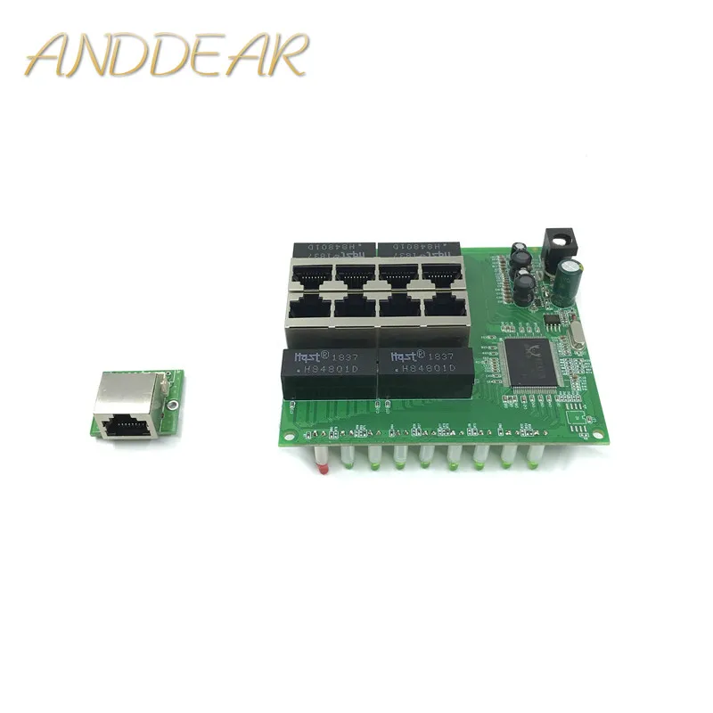 OEM PBC 8 Port Gigabit Ethernet Switch 8 Port met 8 pin way header 10/100/1000 m hub 8way power pin Pcb board OEM schroef gat
OEM PBC 8 Port Gigabit Ethernet Switch 8 Port met 8 pin way header 10/100/1000 m hub 8way power pin Pcb board OEM schroef gat